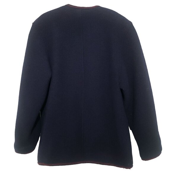 Vintage Trachtenmoden Alpentraum Wool Cardigan Jacket Womens 10 - Picture 11 of 13